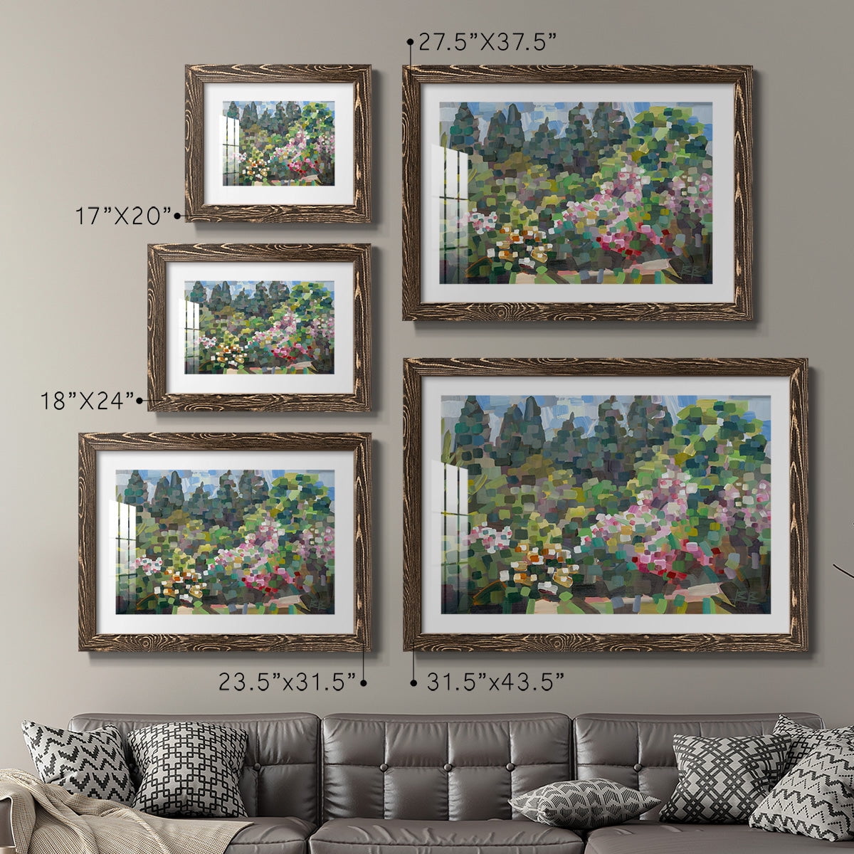Arboretum in Spring-Premium Framed Print - Ready to Hang