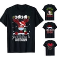 thumbnail image 3 of Parejas Camisas Navideñas Para Hombres Mujeres O-Cuello Manga Corta Feliz Navidad Dibujos Animados Imprimir Familia Tops Odeerbi  ODB205900, 3 of 3