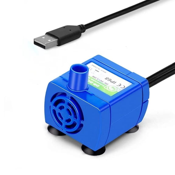 CURYMAY Cat Water Fountain Pump replacement(No Led&with Brush),IP68 DR-DC 160 submersible motor Submersible Water Pump for Stainless Steel,Ceramic Cat Water Fountain,Ultra Quiet Pet Fountain Pump