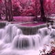 thumbnail image 1 of Cuadros Decorativos 5D DIY Diamond Painting Kits Full Round Drill Red Forest Waterfall Mosaic Crafts Likrtyny embutido en tela, 1 of 9