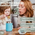 thumbnail image 3 of WeeSprout Insulated Stainless Steel Lunch Thermos, for Hot & Cold Foods, 12 oz Food Jar for Kids, 3 of 5