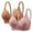 Khaki/Pink, variant on 2 Pack Push-Up Bra Adaptive Bra Women Printing Gathered Together Large Size Daily Bra Underwear No Underwire Bras Underwear Wine