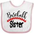 thumbnail image 3 of Inktastic Baseball Sister Boys or Girls Baby Bib, 3 of 4