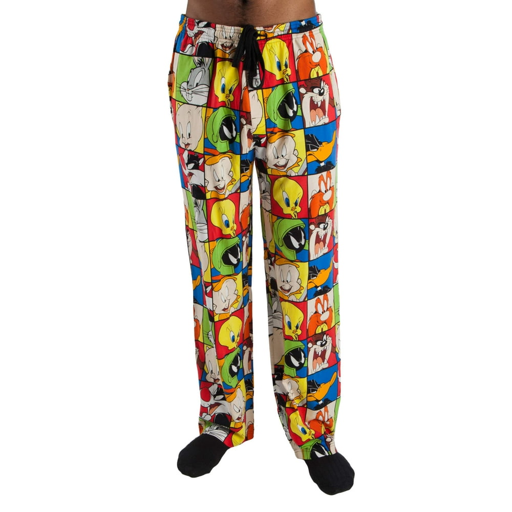Looney Tunes - Men's Character All Over Print Cotton Jersey Pajama