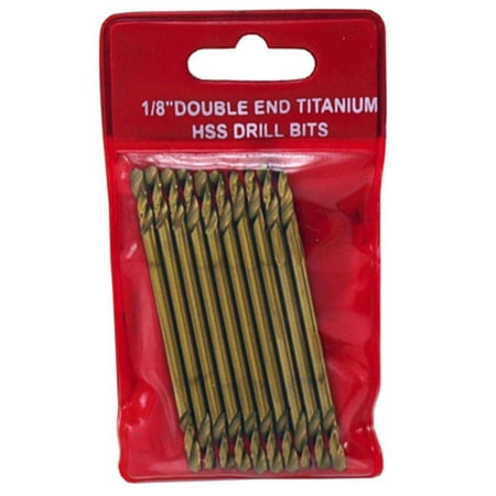 

Cal Hawk Tools 10-pc. 1/8 Double End Titanium HSS Drill Bits