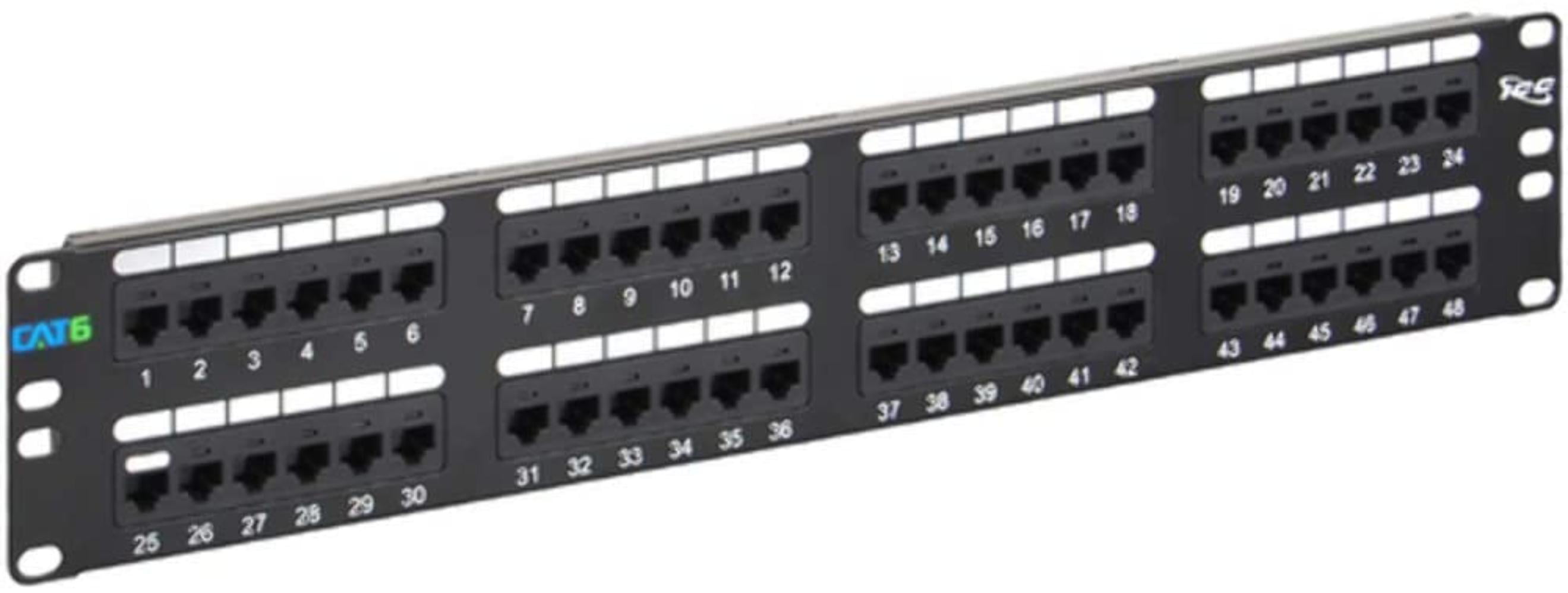 5 Pack Stock-up & $ave TUFF JACKS Cat5e Cat5 48 Port Patch Panel w/FREE SHIP 