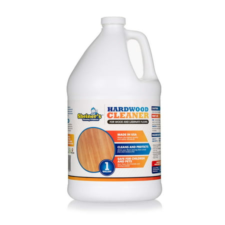 Sheiner's Hardwood Floor Cleaner, for Deep Cleaning of Wood, Laminate, Natural and Engineered Flooring, Ready-to-Use, pH Neutral and Non Toxic, Safe for All Surfaces, 1 Gallon 128