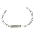 thumbnail image 1 of JOYARIS Esclava Hombre Pulsera Fígaro Plata 925 Placa Lisa 6 Mm Talla Largo/Ancho: 20 cm x 6 mm PT-0000320, 1 of 4