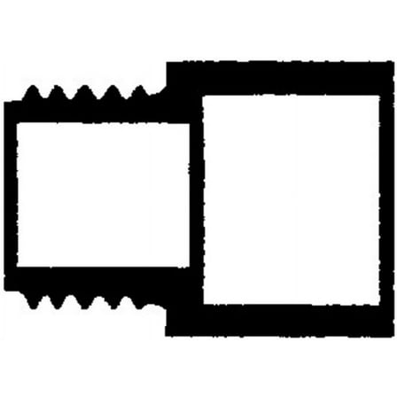 Westlake Pipe & Fittings Adapter, 3/4 x 1/2 in, Schedule 40,White 436074BC