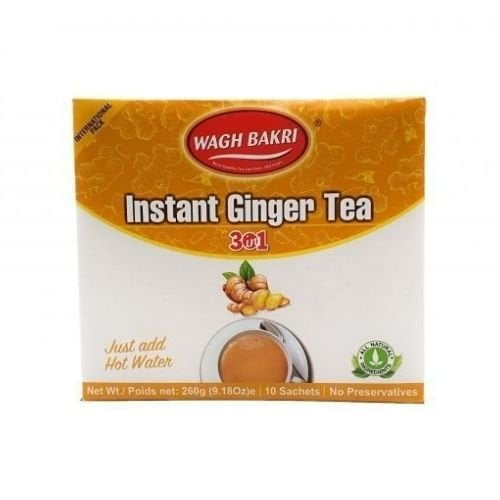 Wagh Bakri Instant Ginger Tea 3in1 Premix 10 Sachets 260g (Pack of 5 ...