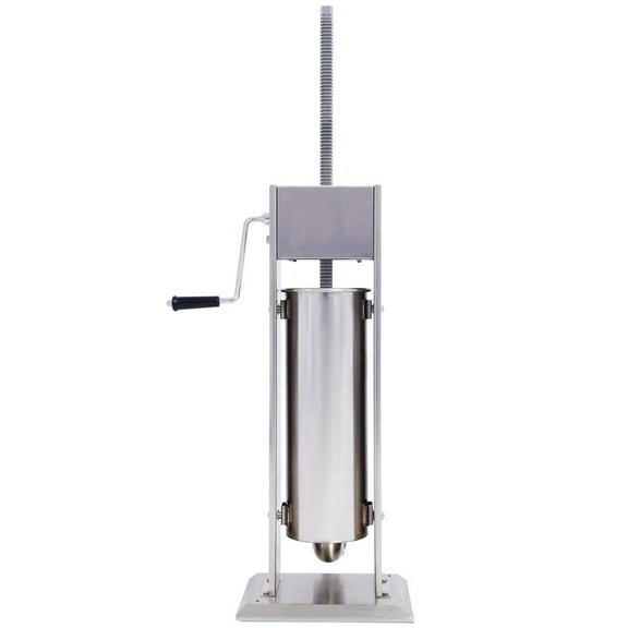 Barara King Stainless Steel Commercial Sausage Stuffer,Dual Speed Vertical Sausage Maker 11Lb/5L, Meat Filler With 4 Stuffing
