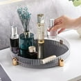 thumbnail image 3 of ABPETE Makeup Perfume Organizer, 360° Rotating Skincare Organizer, Vanity Tray, Spinning Cosmetics Organizer for Dresser, Vanity, Bathroom Countertop, Clear, 3 of 9