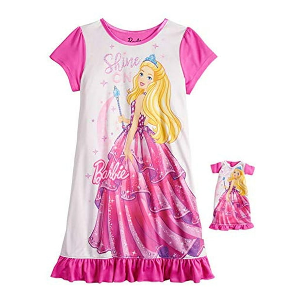 Barbie Barbie 18" Dollie & Me Pajama Nightgown Set (little girl & big