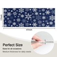 thumbnail image 5 of Dark Blue Christmas Snowflake Pattern Kitchen Rug Mat,Kitchen Runner Rugs Non Skid Washable,Decorative Kitchen Floor Mats for Kitchen,Sink,Laundry,17"X47", 5 of 5