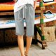 thumbnail image 5 of Pantalones Sueltos de Pierna Ancha para Mujeres Pantalones Cortos Sueltos Elásticos Casuales Pantalones de Pierna Ancha Recta con Bolsillo, 5 of 7