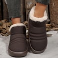 thumbnail image 7 of Women’s Waterproof Ankle Moccasin Boots with Anti-Slip Thick Sole for Indoor Warm Snow Use - Suede Slippers for Bedroom, 7 of 7