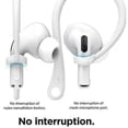 thumbnail image 4 of 2 pares de ganchos para orejas diseñados para Apple AirPods, AirPods Pro y AirPods 1 y 2, antideslizantes, blancos., 4 of 4