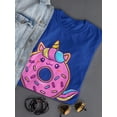 thumbnail image 3 of Cute Unicorn Doughnut Shaped T-Shirt Women -Image by Shutterstock, Female Small, 3 of 4