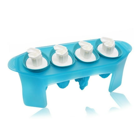 

CHOMOEN 4-Cavity Skull Ice Cream Silicone Mold Tray Juice for Frozen Popsicle Maker Mould Handmade Tools