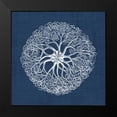 thumbnail image 2 of Vision Studio 20x20 Black Modern Framed Museum Art Print Titled - Sea Anemone on Indigo II, 2 of 5