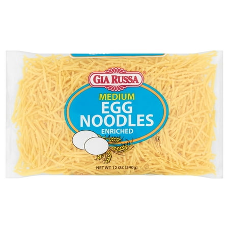 (6 Pack) Gia Russa Enriched Medium Egg Noodles, 12