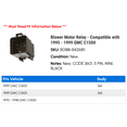 thumbnail image 2 of Blower Motor Relay - Compatible with 1995 - 1999 GMC C1500 1996 1997 1998, 2 of 2