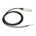 thumbnail image 4 of Cable adaptador XLR hembra a macho de 3,5 mm, línea de sonido HiFi Plug and Play con blindaje para micrófonos, mezcladores, teclados, conector XLR de 3,5 mm macho a hembra, 4 of 12