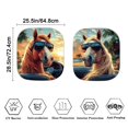 thumbnail image 3 of Yuyamidu 2 Pcs Horse Car Sun Shade Windshield Seaside Windshield Cover Car Accessories for Audo Truck Van Easy to Install Sun Visor for Car Windshield, 3 of 5