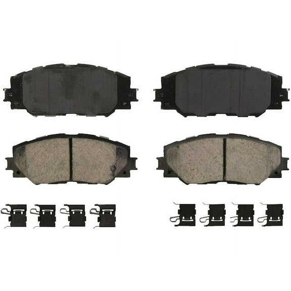 Front Brake Pad Set - Compatible with 2006 - 2018 Toyota RAV4 2007 2008 2009 2010 2011 2012 2013 2014 2015 2016 2017
