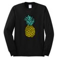 thumbnail image 2 of Wild Bobby, Trendy Tropical Pineapple, Fashion, Men Long Sleeve Shirt, Black, Small, 2 of 4