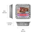 thumbnail image 2 of Handi-Foil 8" Aluminum Square Cake Pans with Lids, 3 Count, 2 of 5