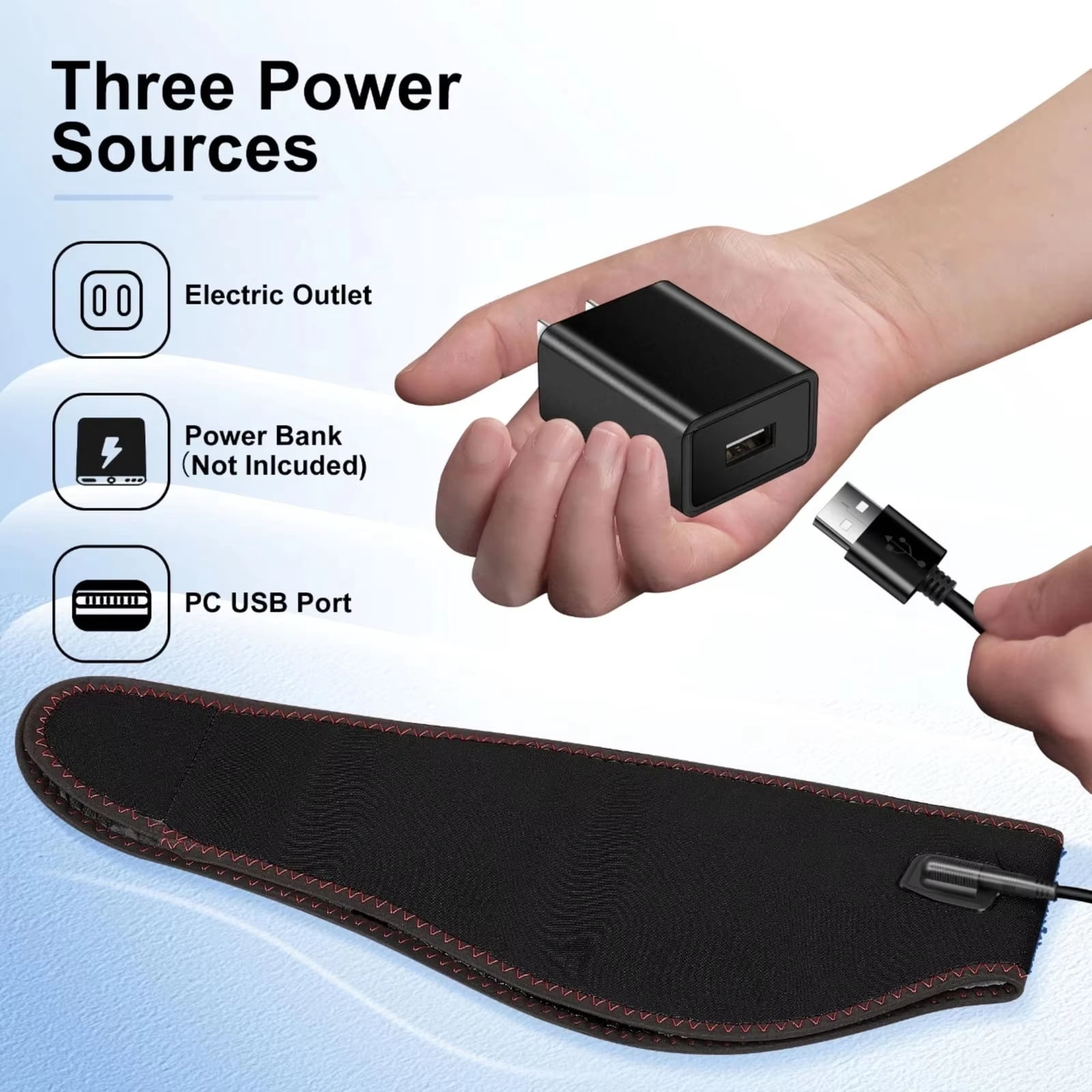 660nm red light infrared 850nm fabric chin and neck home use neck heating massager