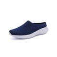 thumbnail image 6 of Mules Shoes for Women Slip on Sneakers Backless Walking Shoes Blue 9, 6 of 9