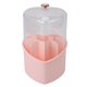 thumbnail image 1 of Soporte Para Brochas De Maquillaje En Forma De Corazón Con Tapa, Organizador De Cosméticos Giratorio 360 Para Tocador, Organizador Multifuncional Con Tapa Transparente, Para, 1 of 7