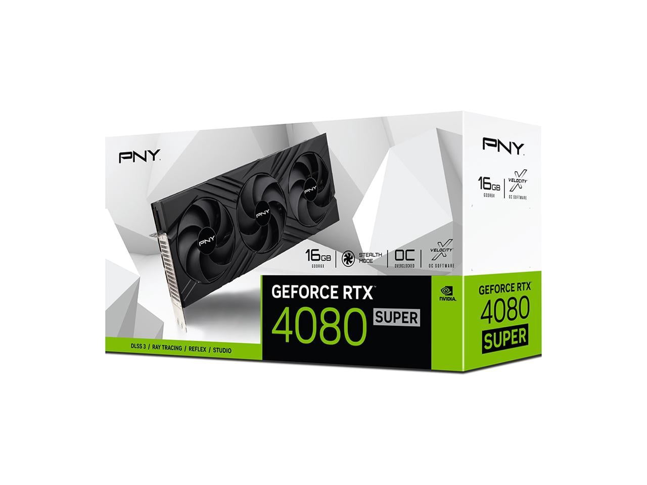 PNY GeForce RTX 4080 Super 16GB Verto Overclocked Triple Fan Graphics Card DLSS 3