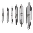 thumbnail image 1 of 6pcs 1/1.5/2/2.5/3/5mm 60 Degree HSS Center Drill Bits Centering Drills Set, 1 of 5