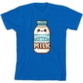 thumbnail image 3 of "Powered By Milk" Youth Natural Crew Neck Short Sleeve Tee-3XL, 3 of 4