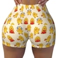 thumbnail image 2 of Picia Cute Chicken Printed Workout Shorts for Women Seamless Scrunch Butt Lifting High Waisted Yoga Gym Booty Running Moisture-wicking Short Pants-Large, 2 of 9