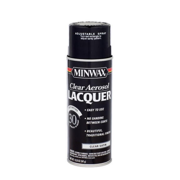 6 Pc, Minwax Satin Clear Oil-Based Lacquer 12 Oz