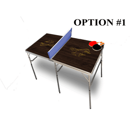University Of Wyoming Portable Table Tennis Ping Pong Folding Table w/Accessories