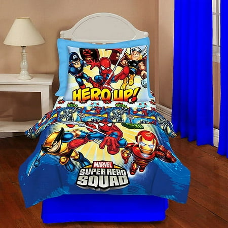 Marvel Heroes-marvel Super Hero Squad Toddler Bedding Set
