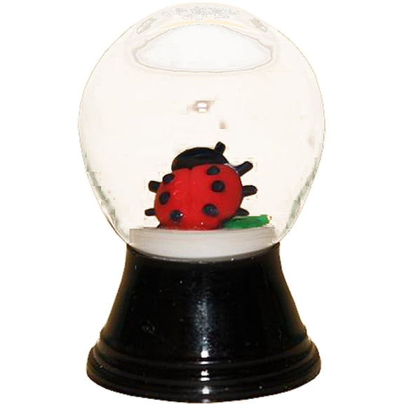 Alexander Taron 1.5" Perzy Snow Globe Mini Ladybug Decoration