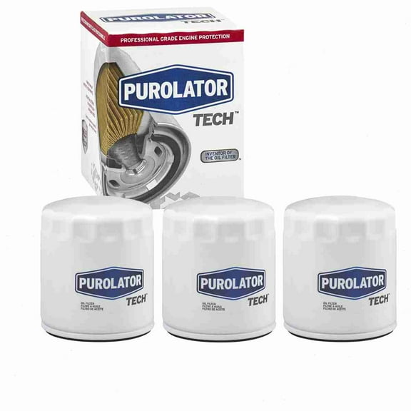 3 pc Purolator TECH TL10241 Engine Oil Filters for 00120-00009 00120-00014 041-0670 041-8052 041-8059 041-8162 04105409 04105409AB 04105409AC 04105409BB 04273810 08922-02004 08922-02010 08922-02011