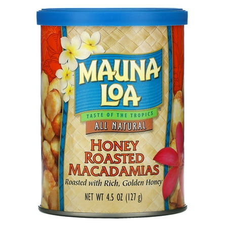 Mauna Loa All-Natural Honey Roasted Macadamias, 4.5 oz. Can