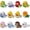 12 Color SET, variant on 3D Parrot Building Bricks - Bird Mini Blocks for Home & Office Decor, STEM Creative Construction Toy for Kids & Adults, Detailed Bird Model Kit (Blue,253Pcs)