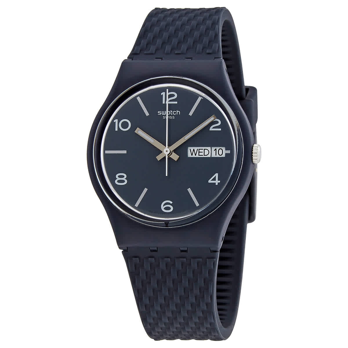 Swatch Laserata Quartz Dark Blue Dial Unisex Watch GN725 - Walmart.com