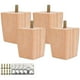 thumbnail image 1 of Juego de 4 patas de madera para cama, patas de repuesto para muebles con placas de montaje y tornillos - 5cm SMALL CRAYFISH thsinde ACTIVE Biensenido a ACTIVE, 1 of 5