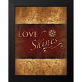 thumbnail image 2 of Grey, Jace 12x14 Black Modern Framed Museum Art Print Titled - Love Shines, 2 of 5