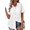 White, variant on Fantaslook Womens Button Down Shirts Lapel Short Sleeve Shirt Collared Pocketed Casual Blouses Summer Tops