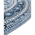 thumbnail image 6 of Unique Loom La Jolla Collection Area Rug - Trellis (6' 1" Round Blue/Ivory), 6 of 7